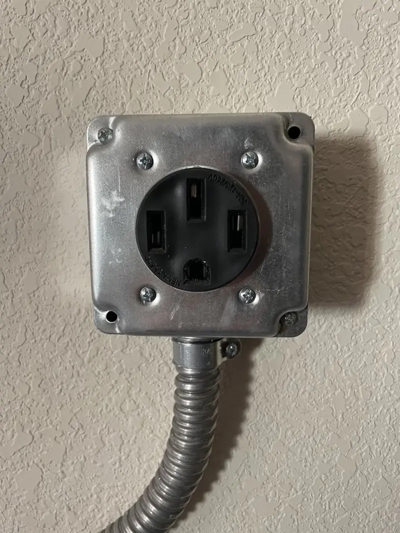 NEMA 14-50 outlet installed for Smart Home Electrical in Pulaski